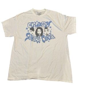 TLC White Graphic T-Shirt NWOT Size M
